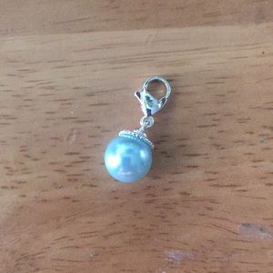 Eggshell Blue Origami Owl Dangle